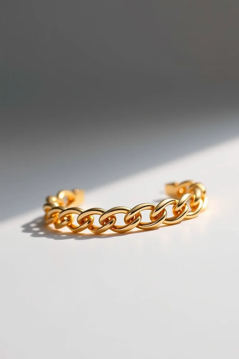 14K High Polished Figaro 8 In.