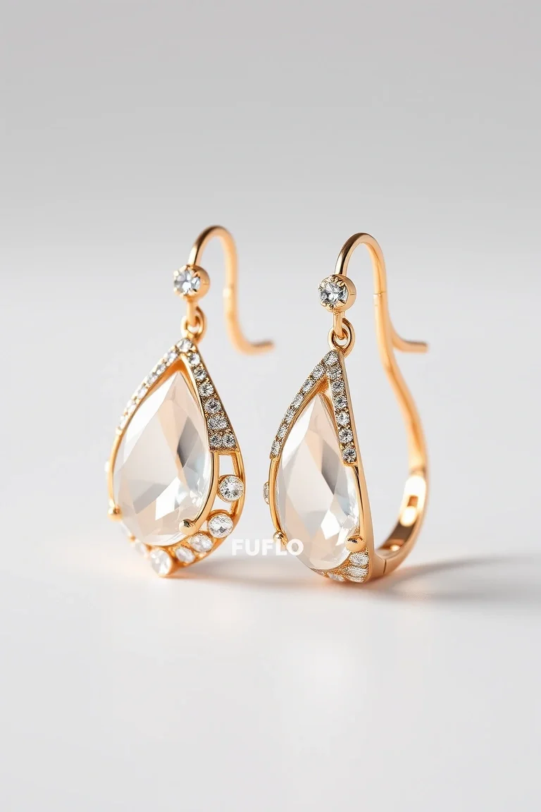 14K Hollow Faceted Earrings