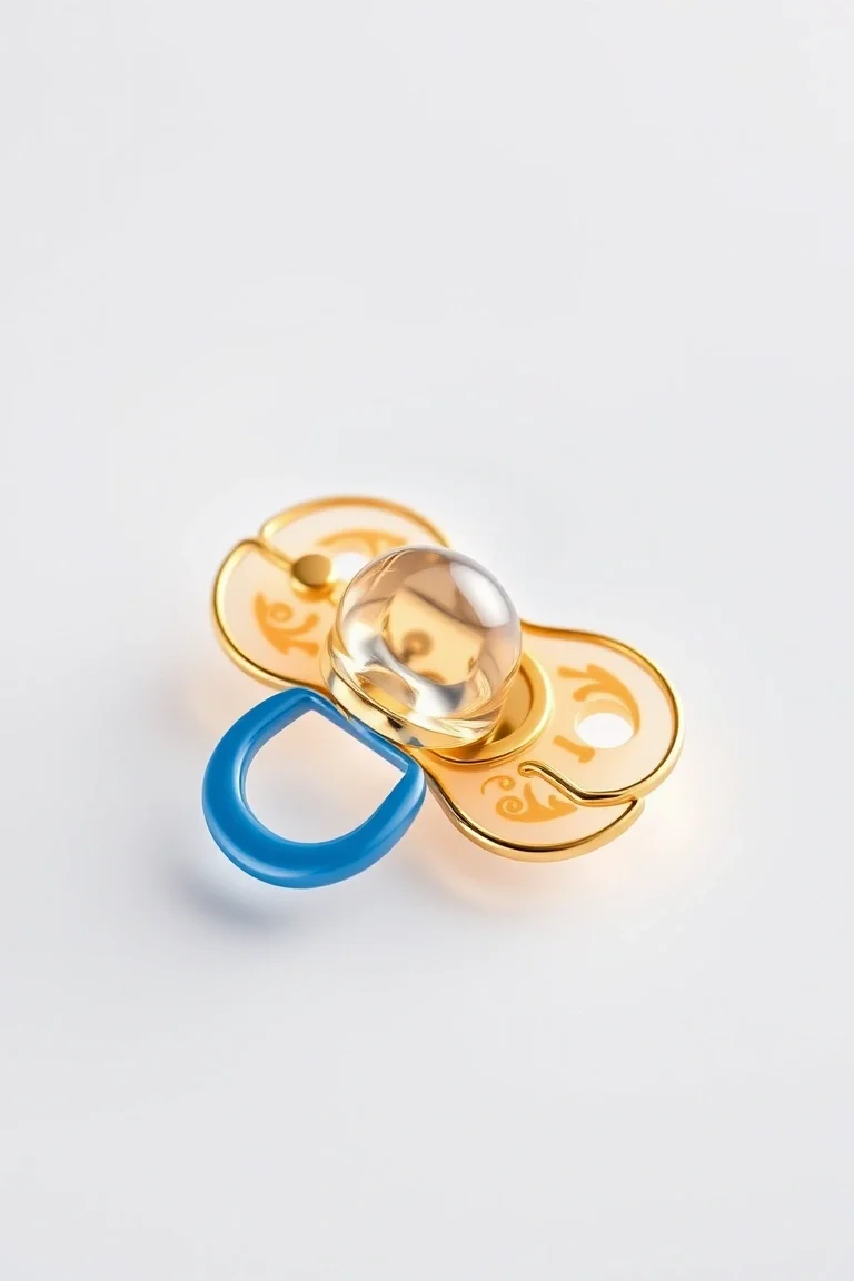 14K Hollow Pacifier
