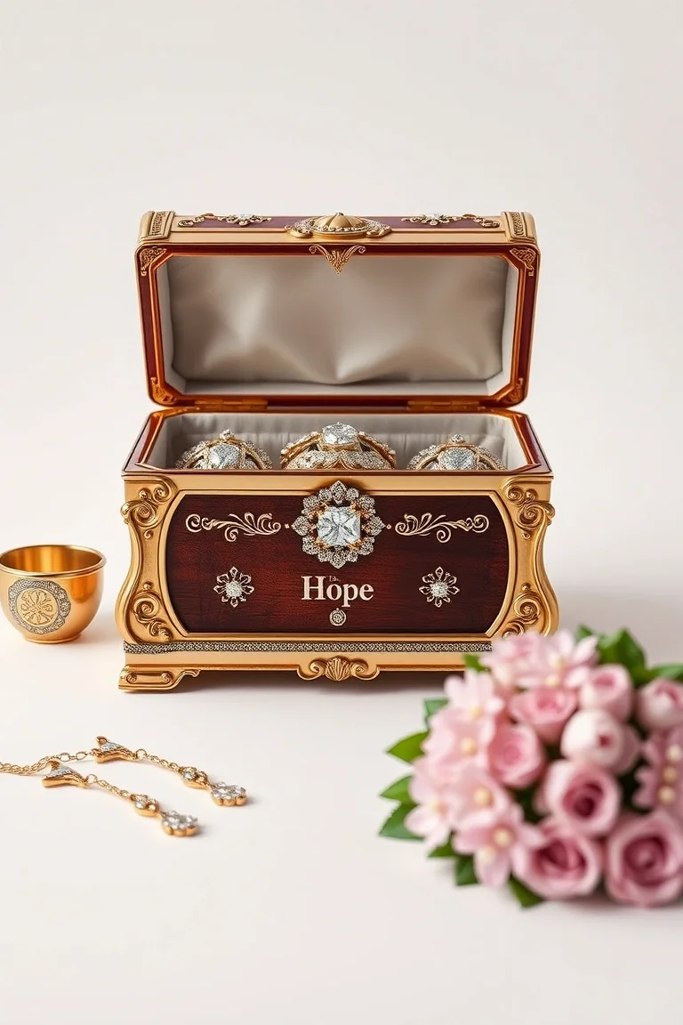 14K HOPE CHEST W/MR.RIGHT INSI