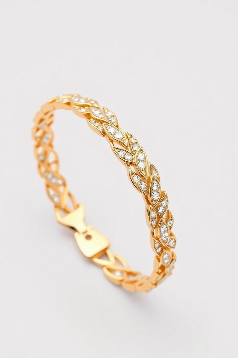 14K Horse Bracelet 7 In.