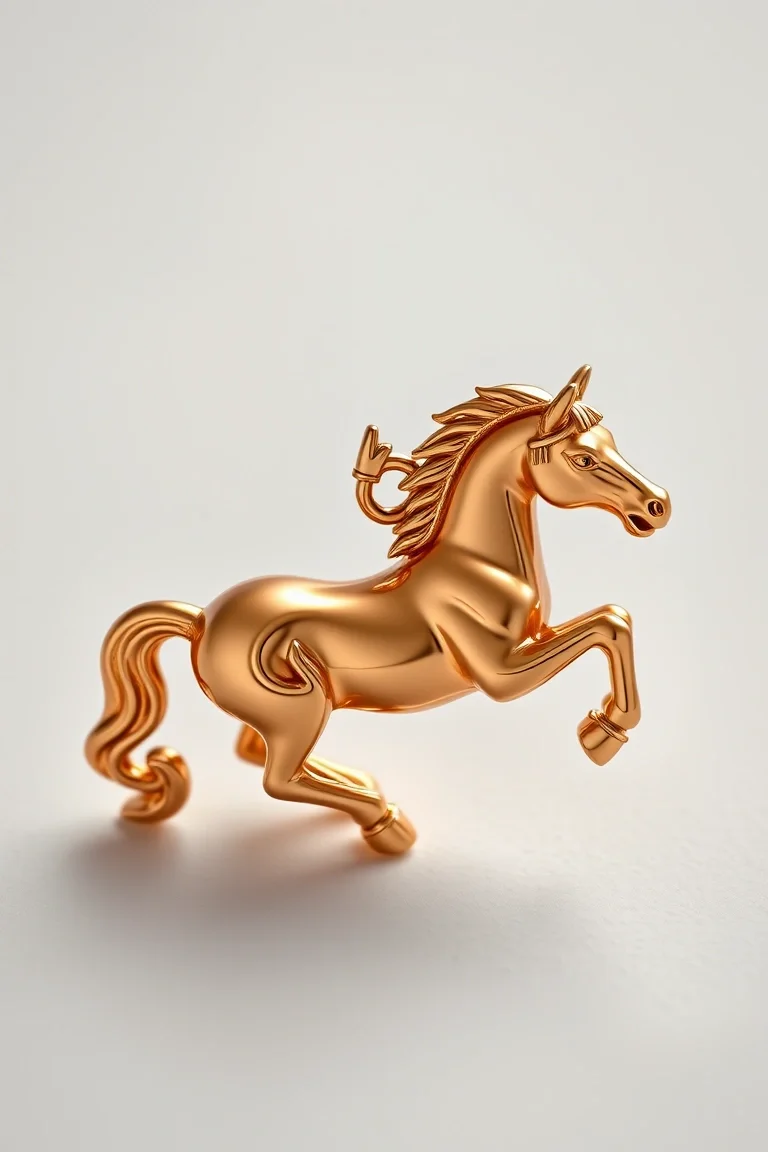 14K Horse Charm Holder