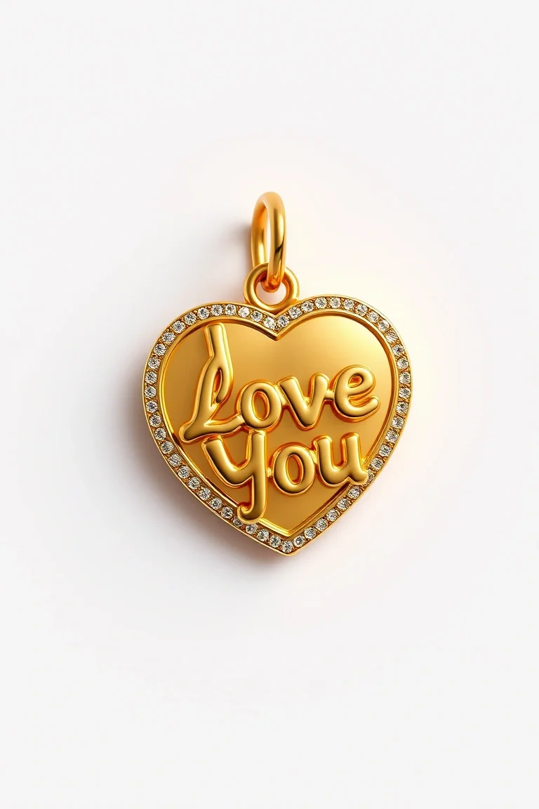 14K I Love You Charm
