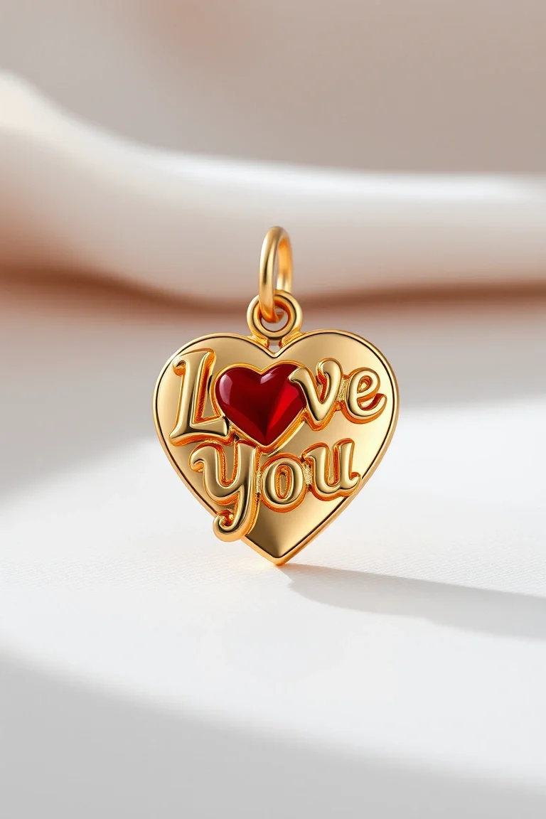 14K I Love You Charm