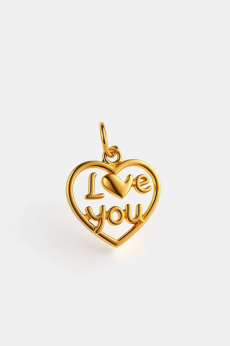 14K I Love You Charm
