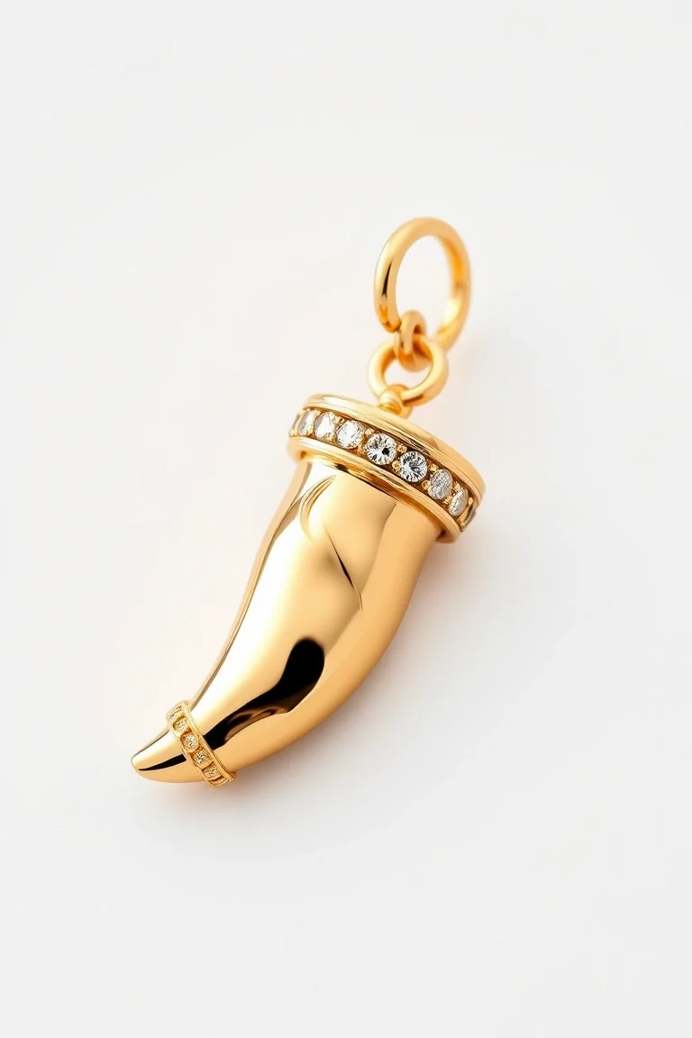 14K Italian Horn Charm