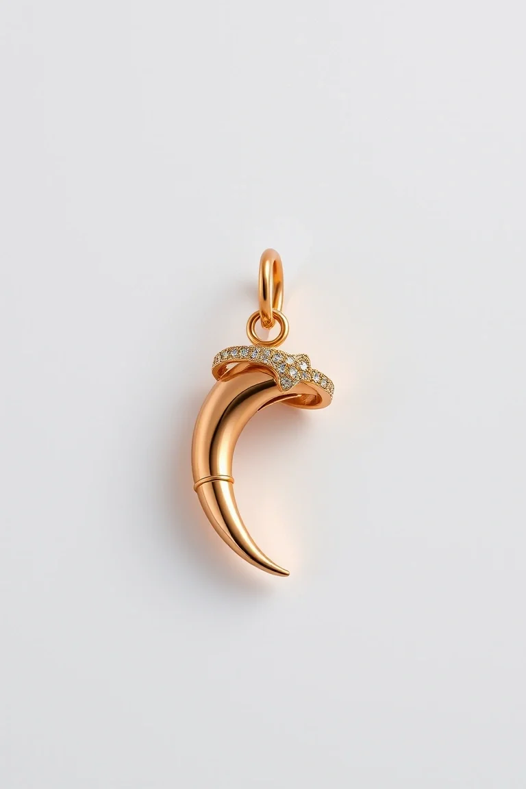 14K Italian Horn Charm
