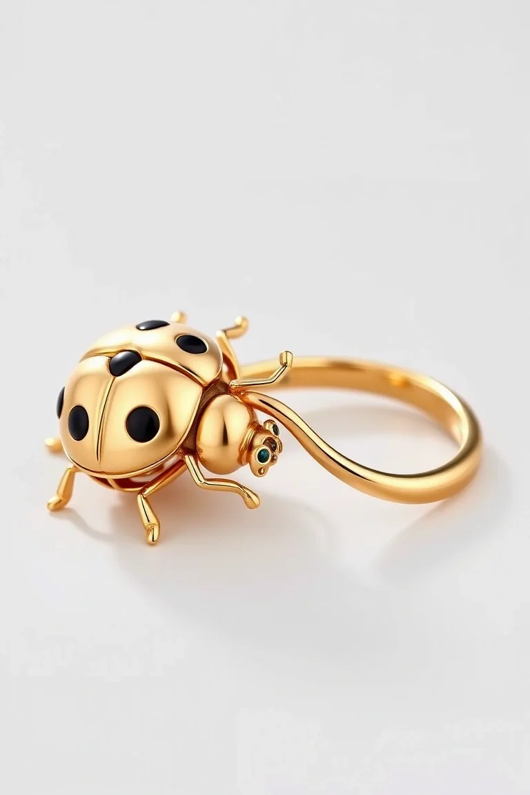 14K Ladybug Leverbacks