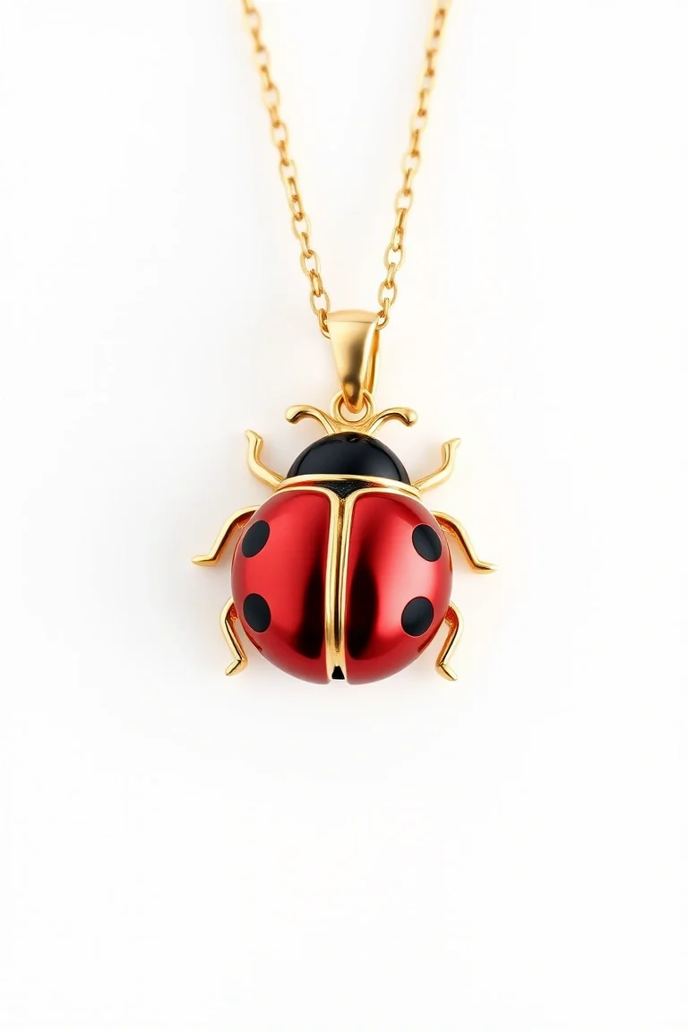 14K Ladybug Pendant