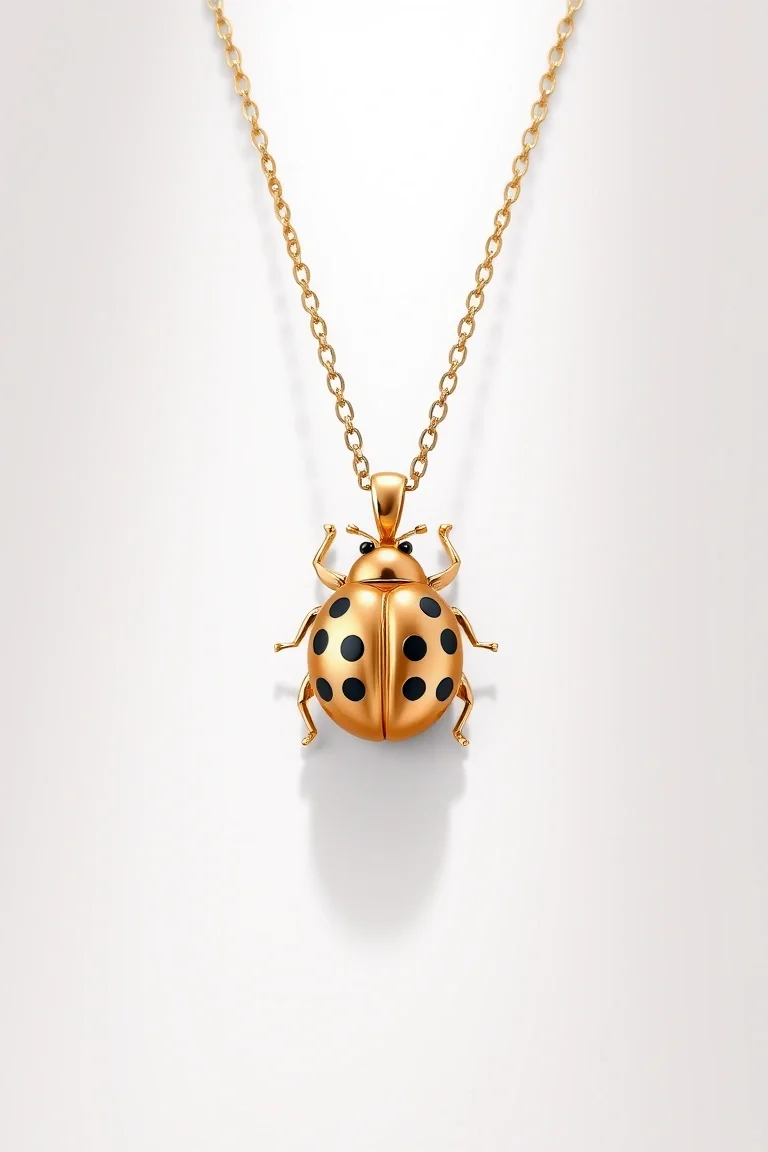 14K Ladybug Pendant