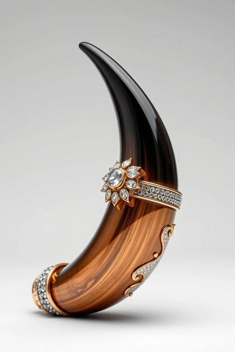 14K Large Italian Horn