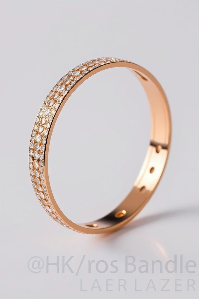 14k Laser Bangle