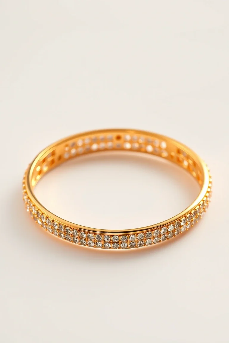 14k Lazer Bangle