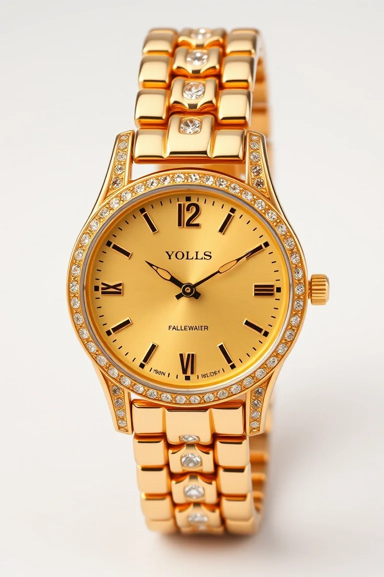 14K Lds Yellow Face Watch 7 In.