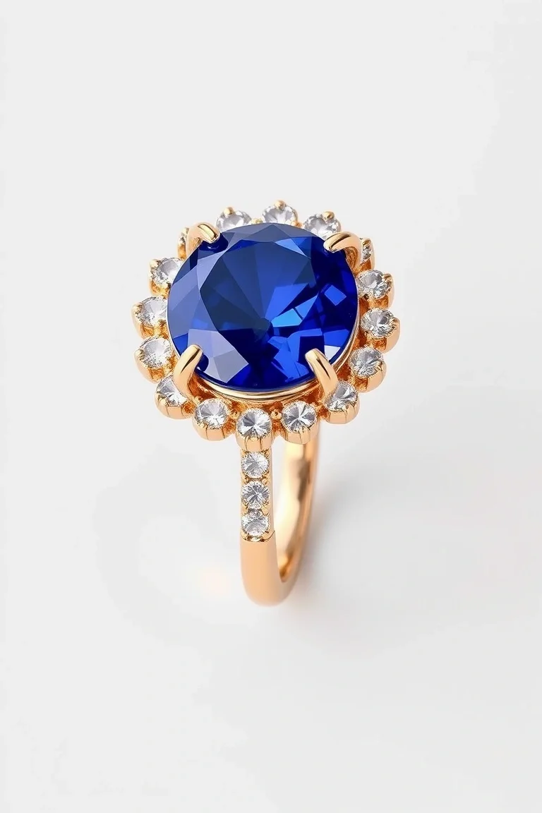 14K LEVER BACK SAPPHIRE EARRING