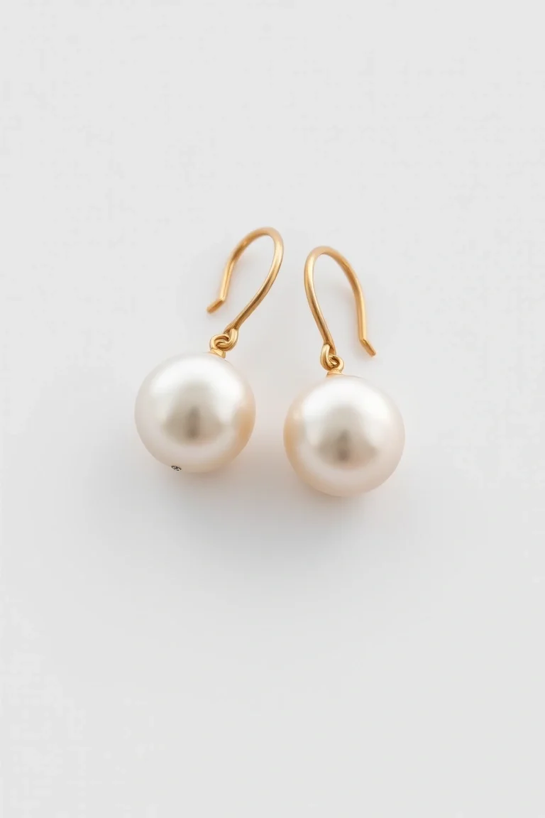 14K Mabe Pearl Earrings