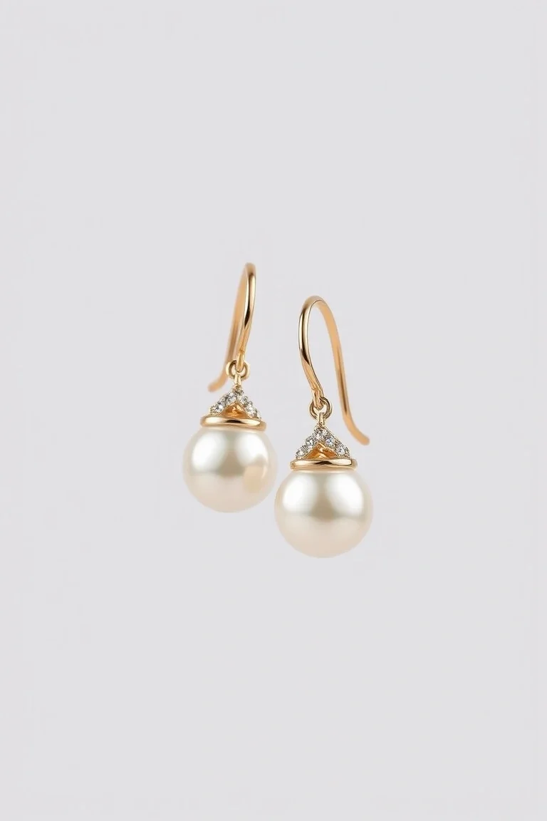 14K Mabe Pearl Earrings