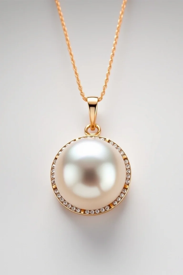 14K Mabe Pearl Pendant