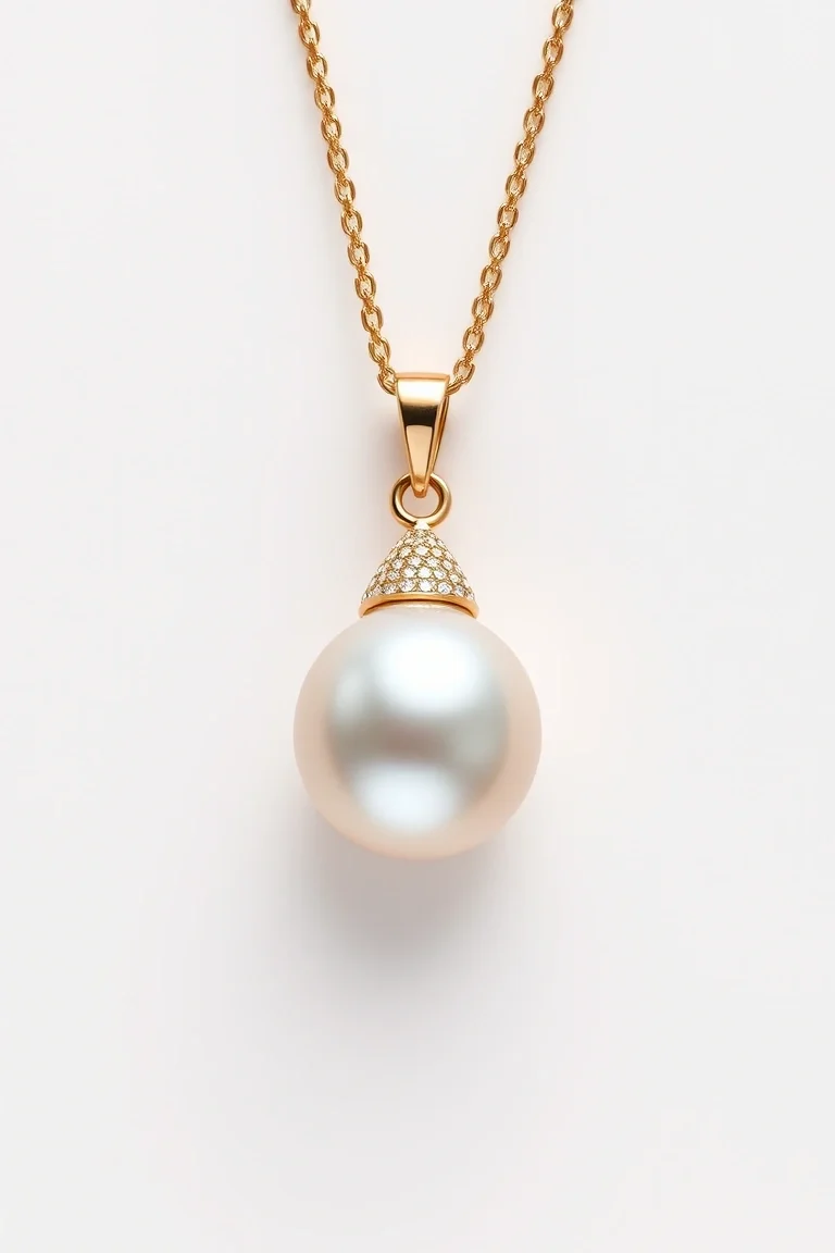 14K Mabe Pearl Pendant