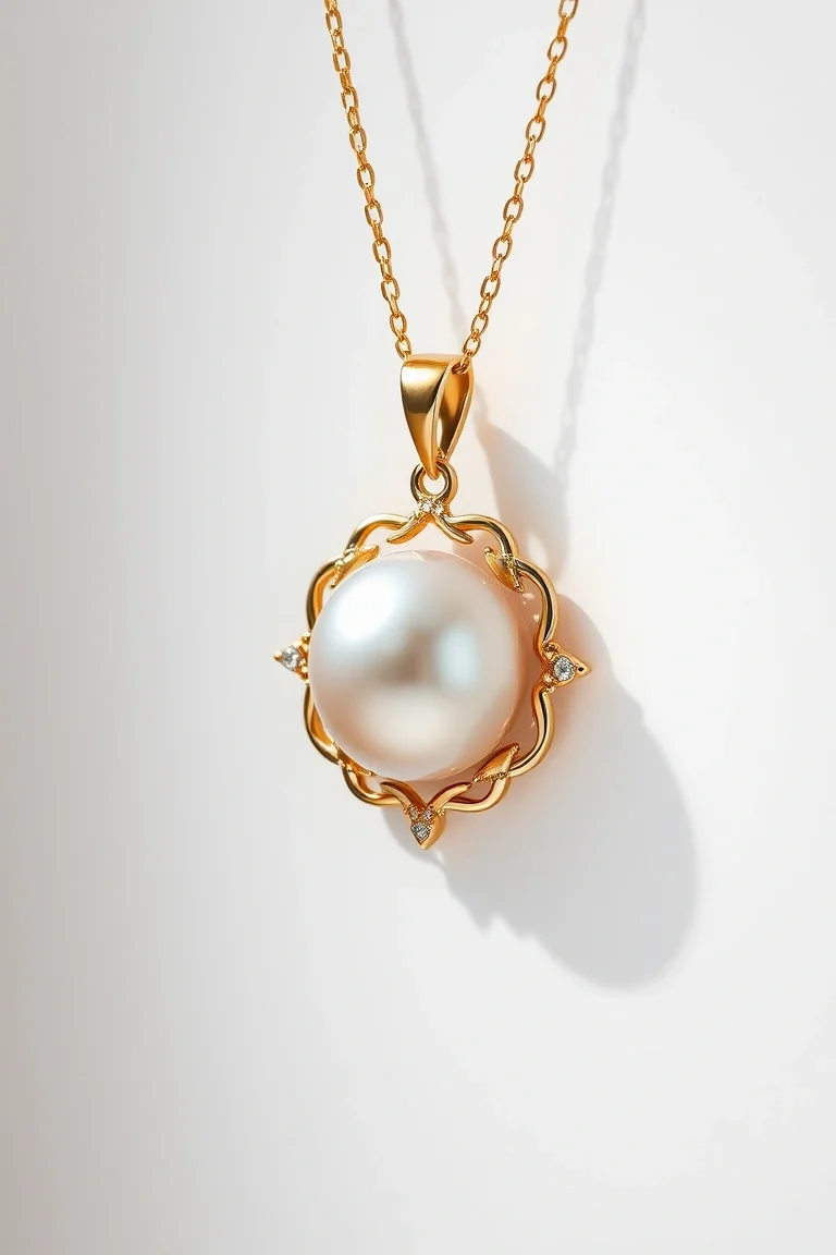 14K Mabe Pearl Pendant