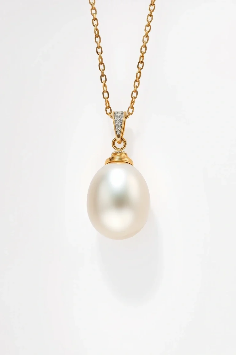 14K Mabe Pearl Pendant