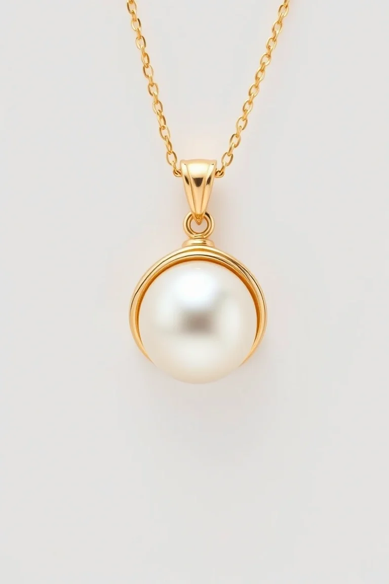 14K Mabe Pearl Pendant