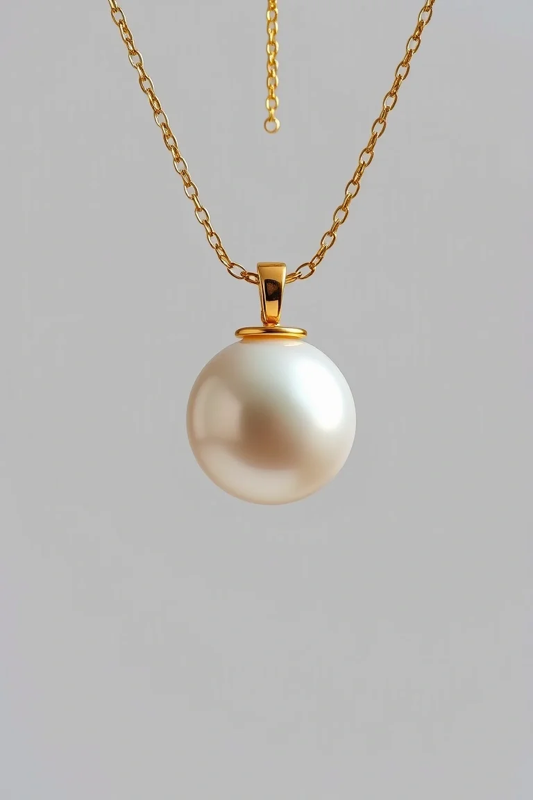 14K Mabe Pearl Pendant
