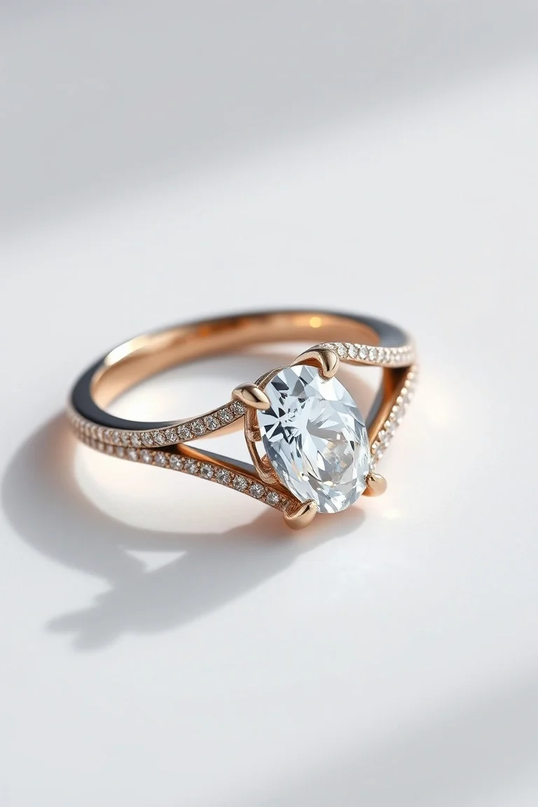 14K Machine Set Diamond Ring AA Quality