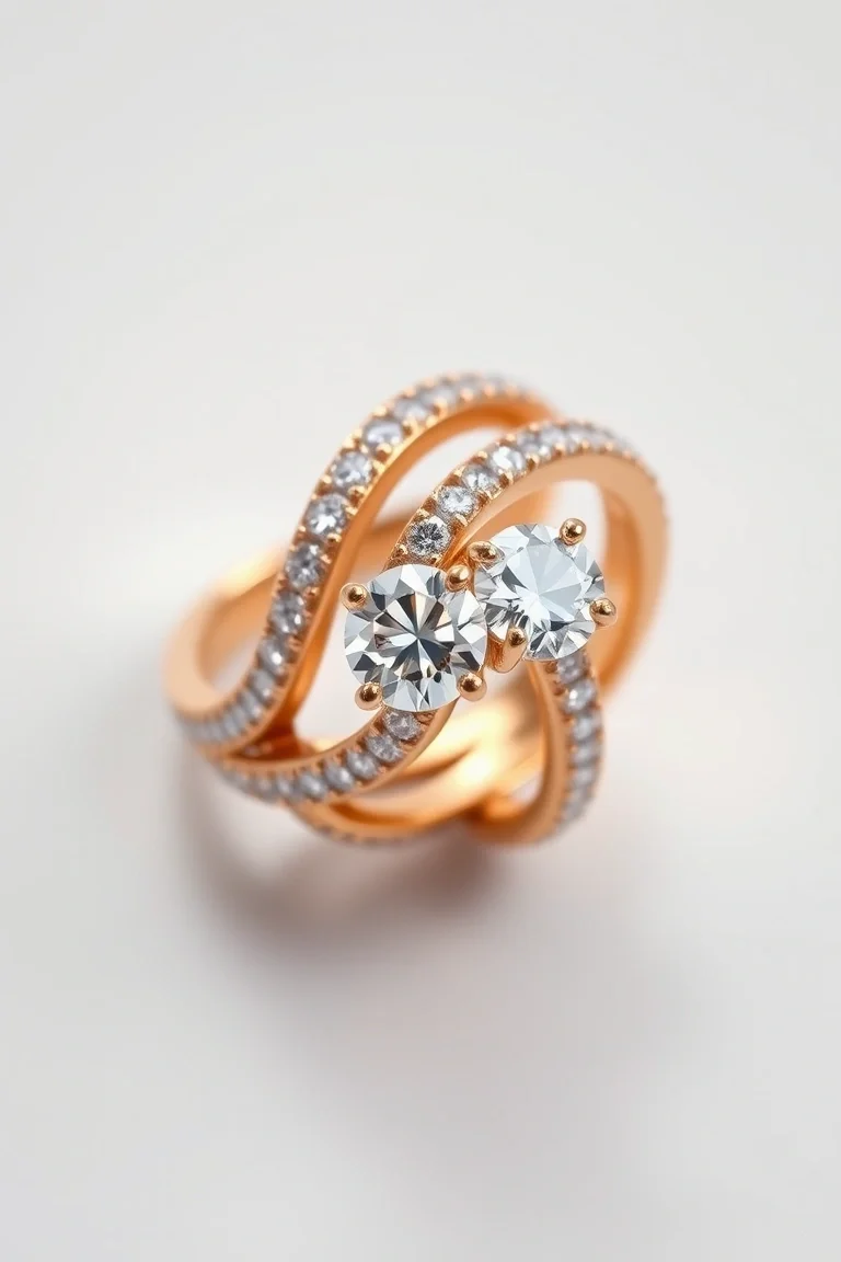 14K Machine Set Diamond Ring AAA Quality