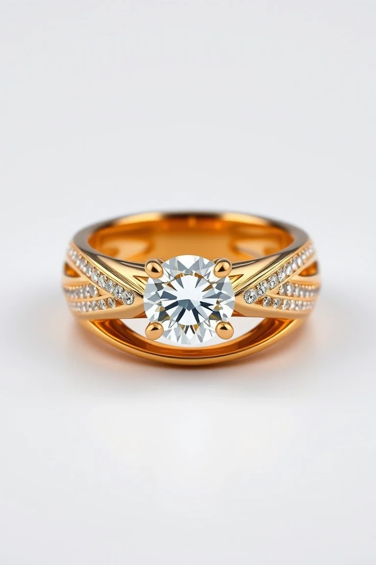 14K Mens Diamond Ring