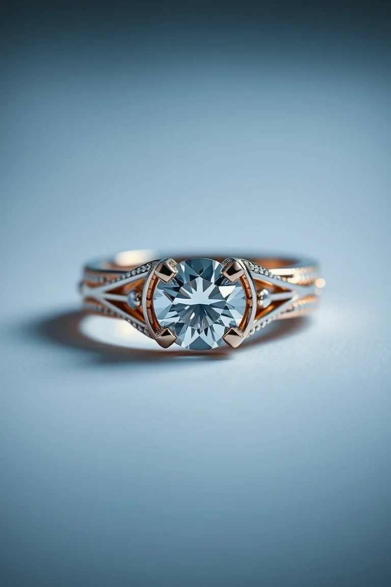 14K Mens Diamond Ring