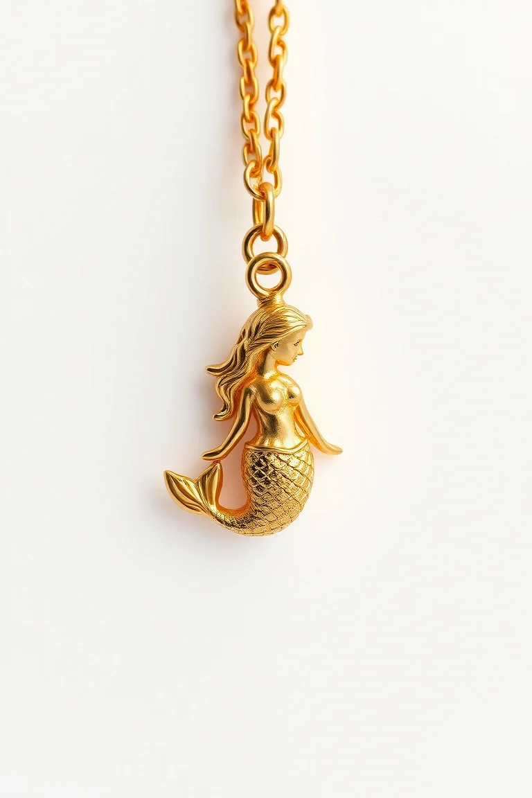 14K Mermaid Charm