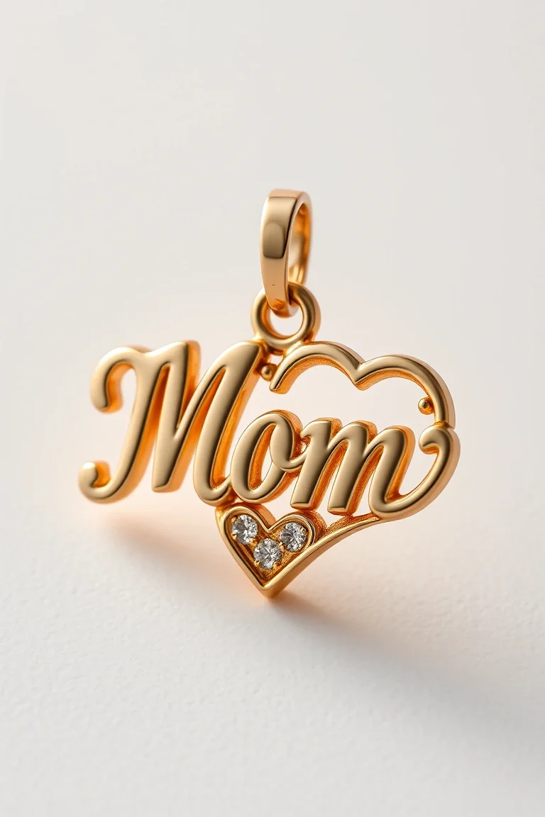 14K Mom Charm