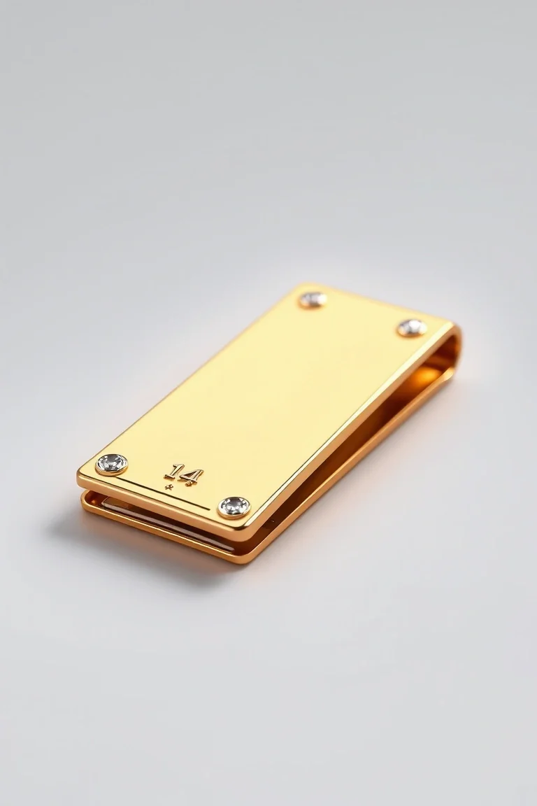 14K Money Clip