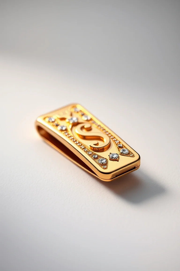 14K Money Clip