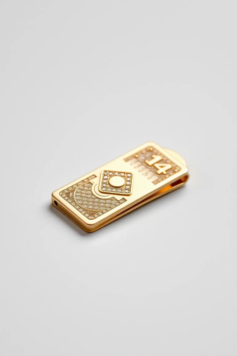 14K Money Clip