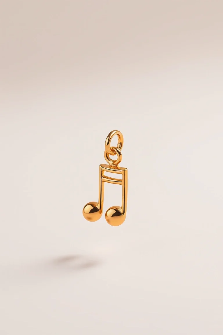14K Musical Charm
