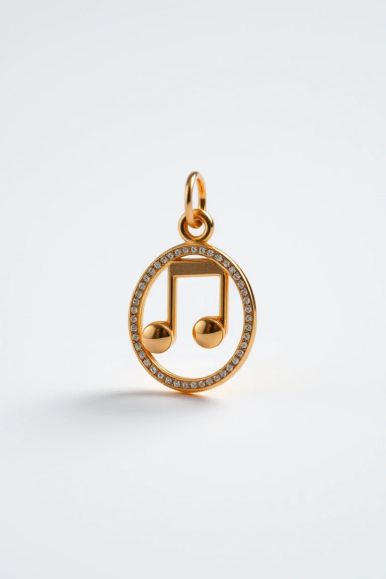 14K Musical Charm