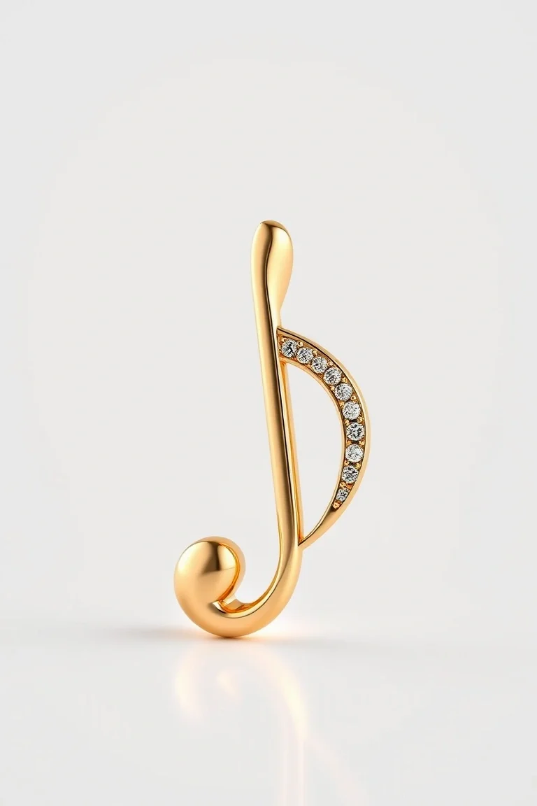 14k Musical Note L Quality