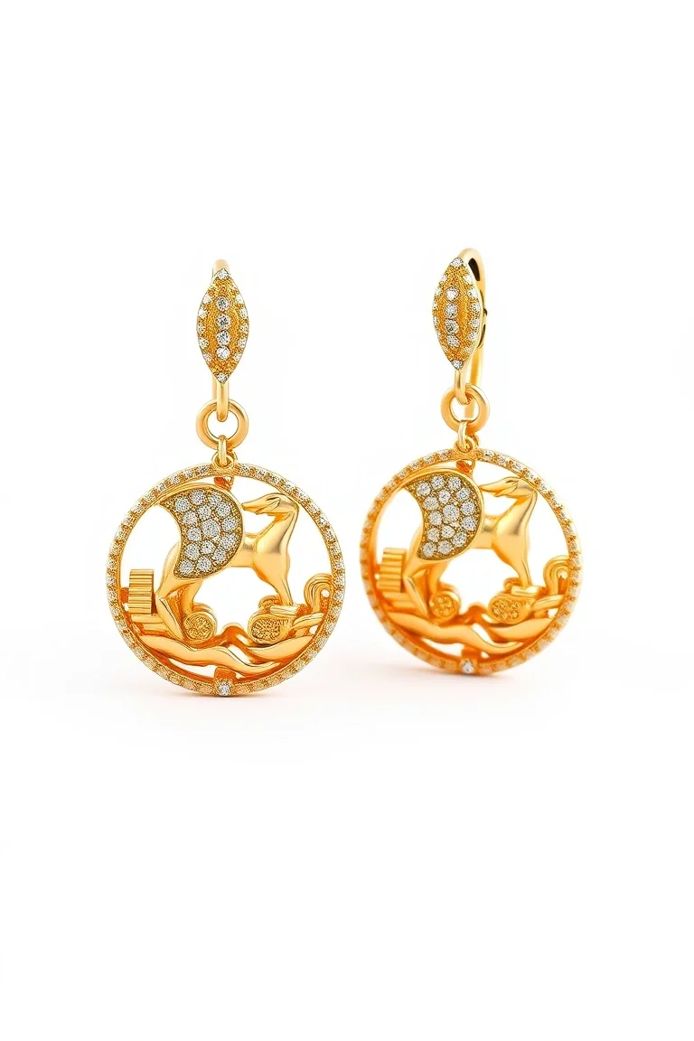 14K Noahs Ark Earrings