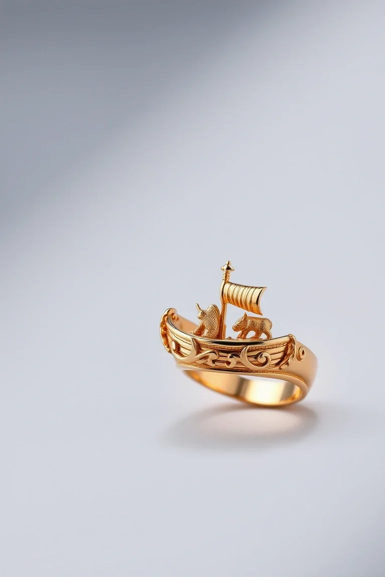 14K Noahs Ark Ring