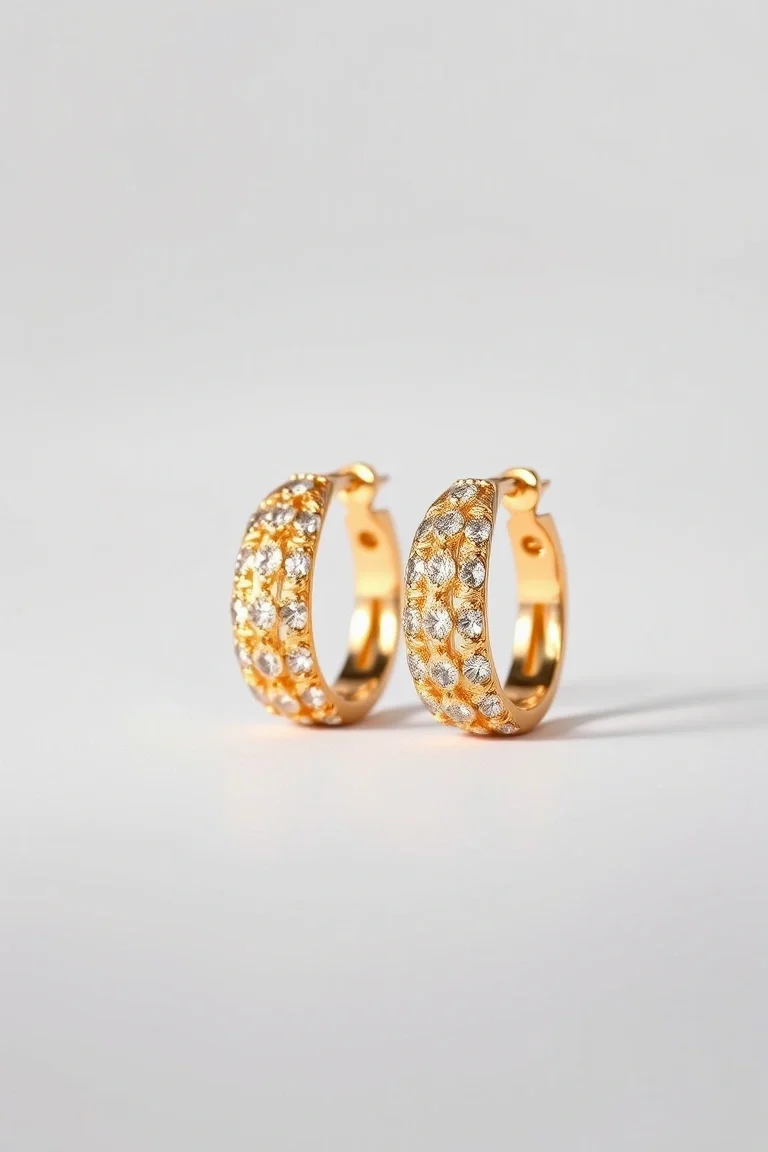 14K Non Pierced Hoops