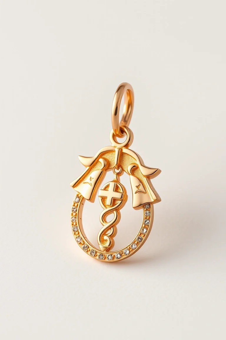 14K Nurse Charm