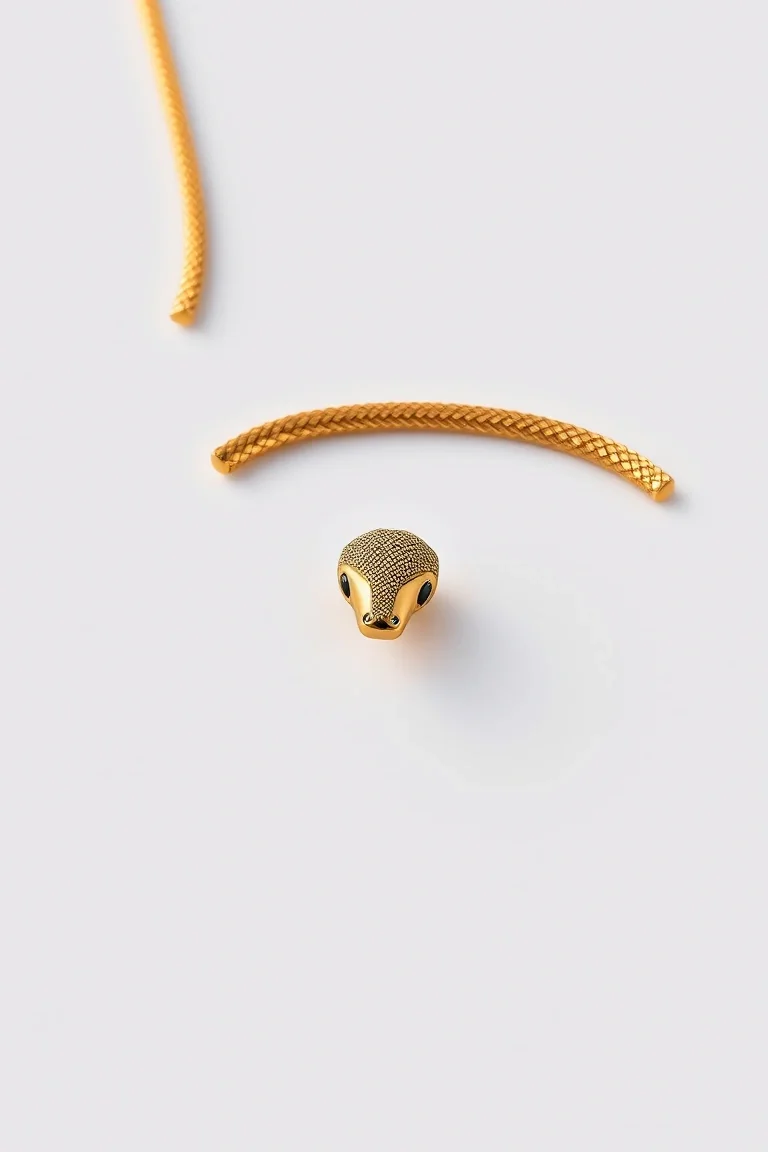 14K Octagonal Snake Chain 7 In.