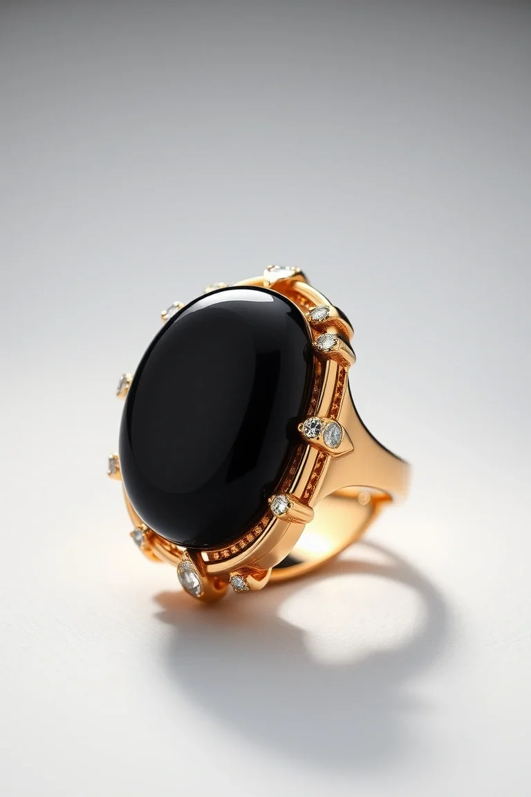 14K Onyx Ring