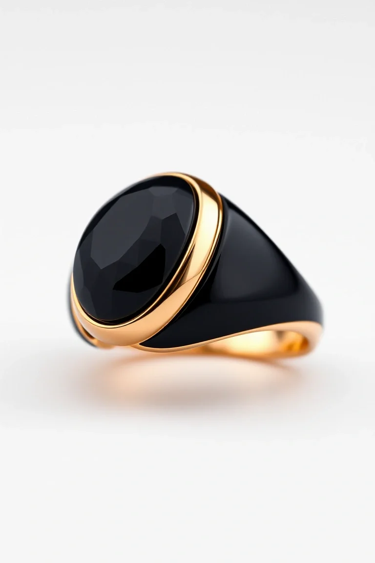 14K Onyx Ring