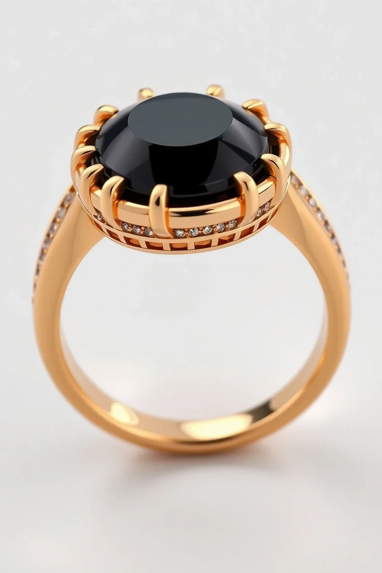 14K Onyx Ring