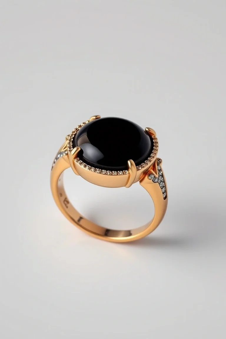 14K Onyx Ring