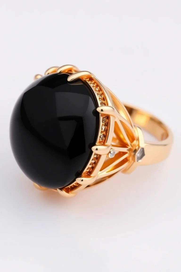 14K Onyx Ring