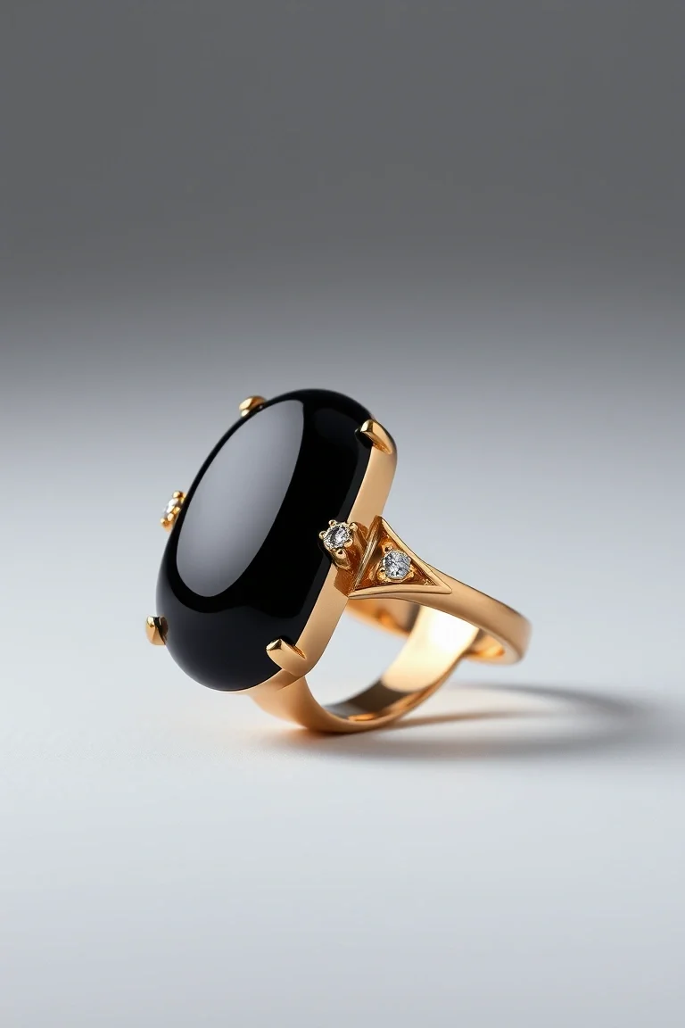 14K Onyx Ring